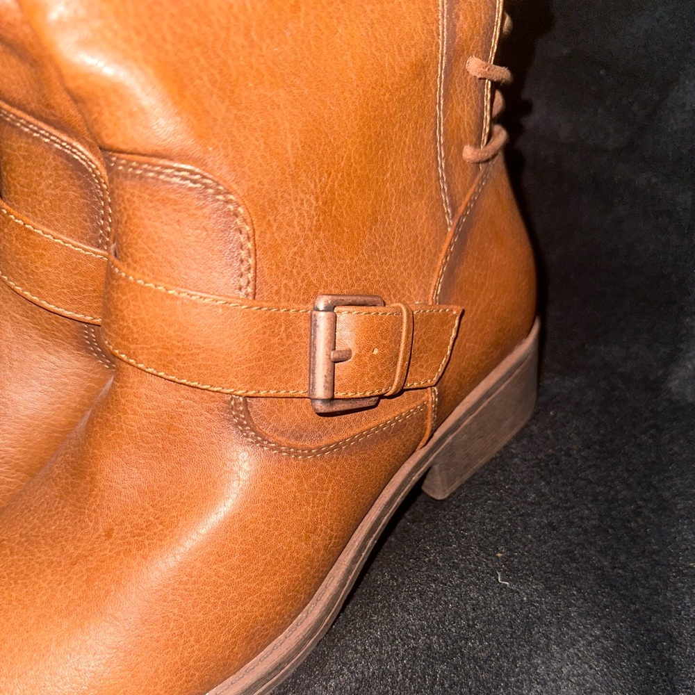 Caramel Brown knee boots - Picture 2 of 8
